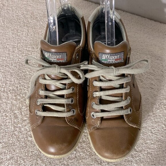 Vintage Grisport Active Brown Leather Sneakers 38 - Picture 2 of 15